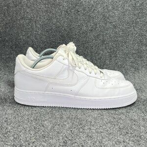 Nike Air Force 1 '07 Shoes Men's Size 14 White‎ Leather Retro Athletic Sneakers